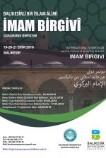 Balıkesirli Bir İslam Âlimi İmam Birgivî Uluslararası Sempozyum